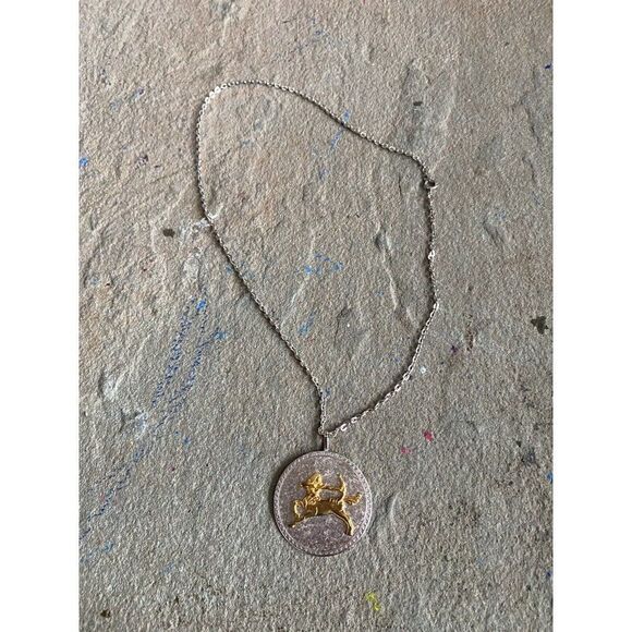Vintage Necklace Sagittarius GF On Sterling Silver Centaur Astrology Pendant - Picture 12 of 16